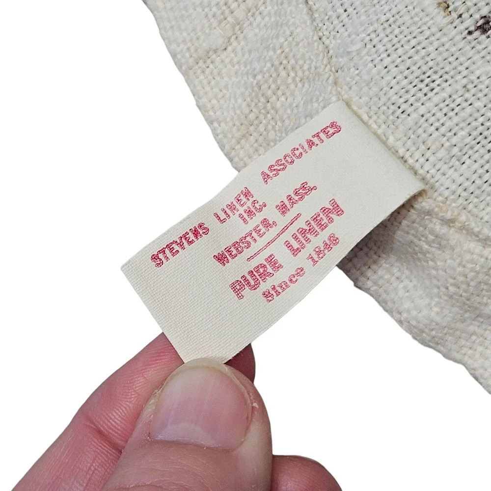 Stevens Calendar Towel 1958 The Earls Vintage Embroidered Wall‎ Hanging Decor